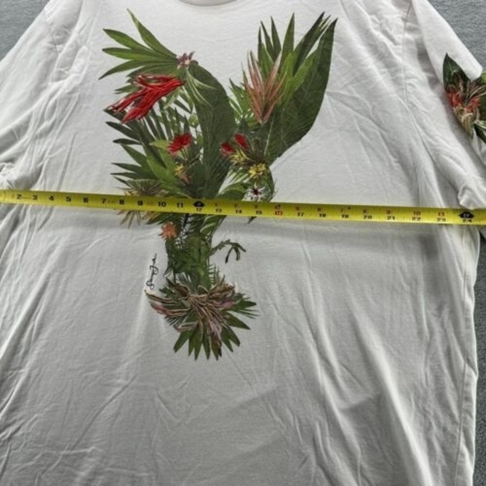 Sean John Men's 2XL Embroidered Floral Short Sleeve Crewneck T-Shirt (A17) - Picture 6 of 12